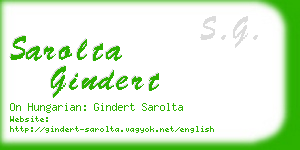 sarolta gindert business card